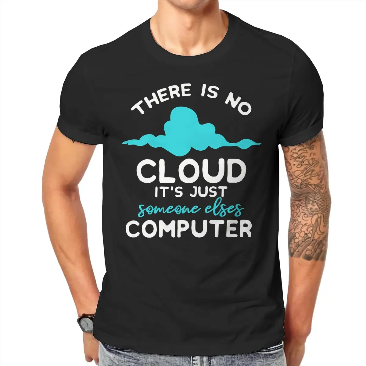 Just Newest TShirts There Is No Cloud Male Style Pure Cotton Tops T Shirt O Neck 