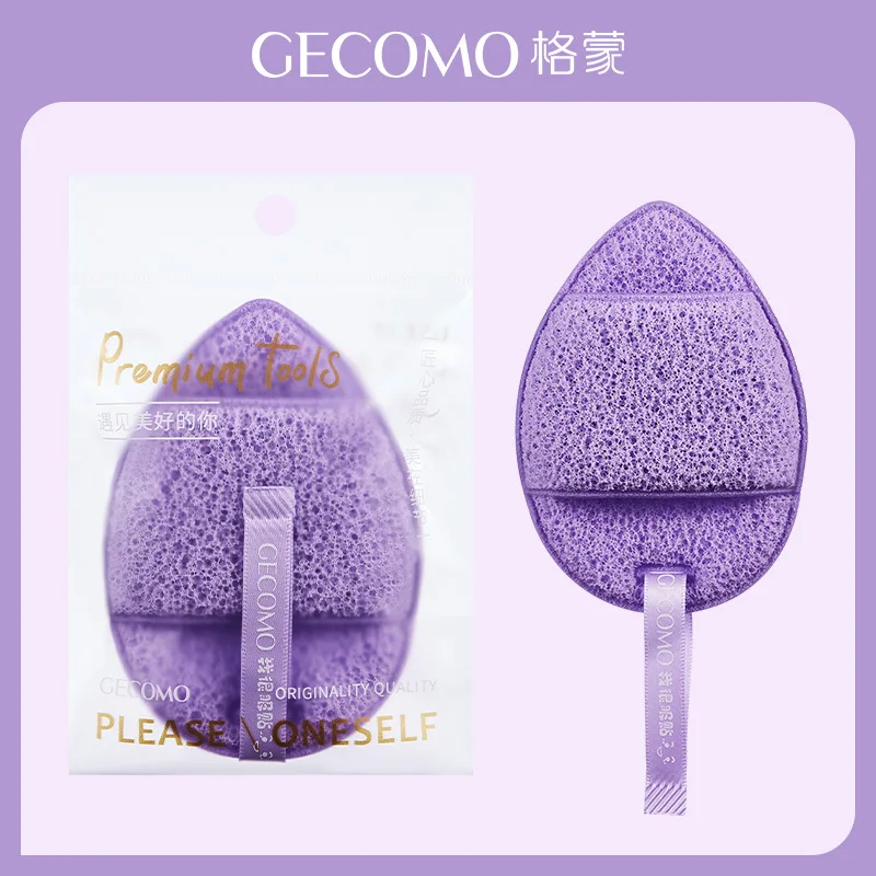 Éponge faciale exfoliante douce et douce avec corde, applicateur de maquillage pour le nettoyage en profondeur, 3 pièces