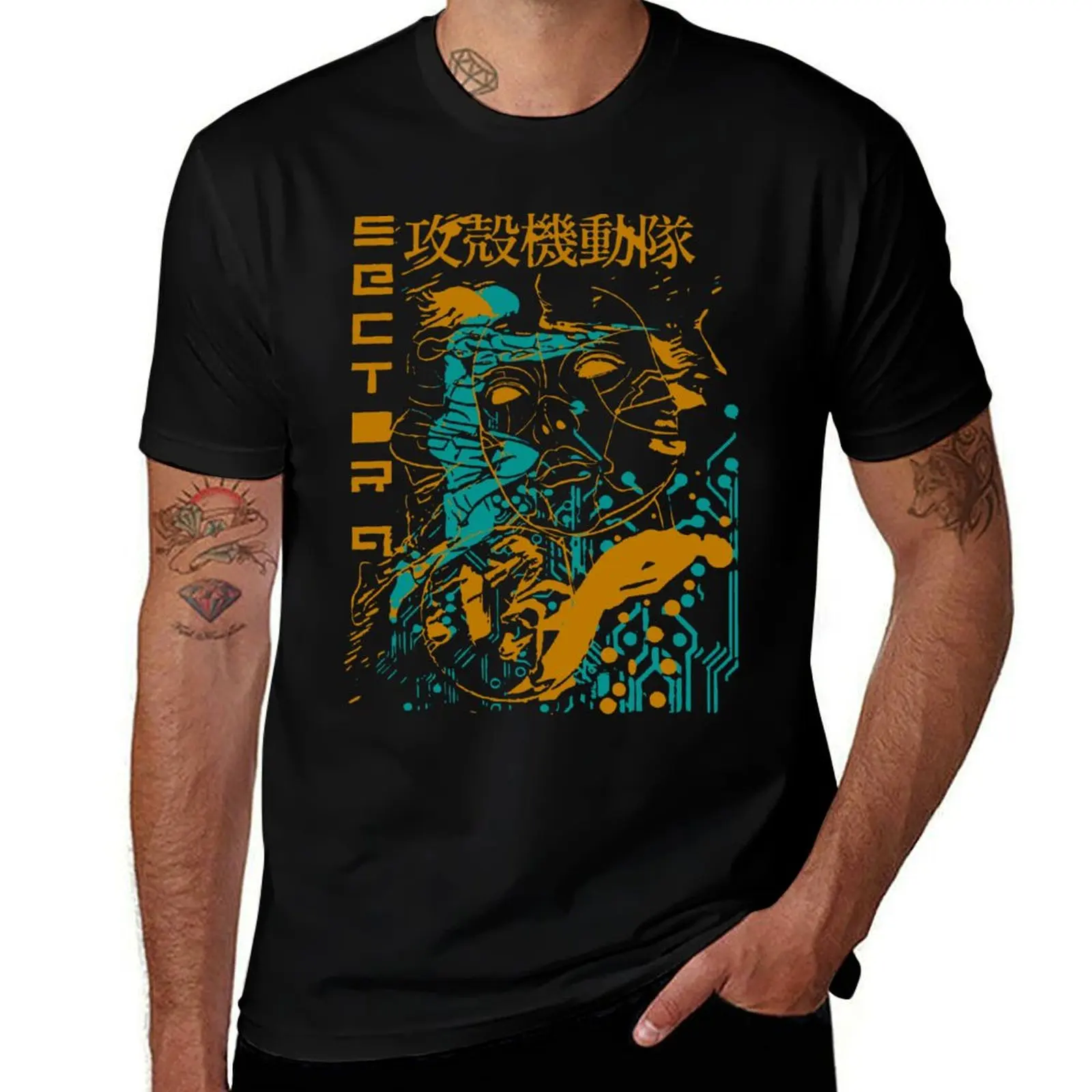 

Ghost in the Shell Retro Vintage T-Shirt heavyweights tshirts personalised T-shirt men