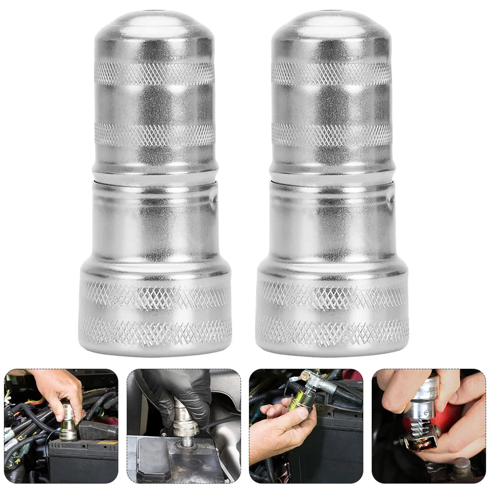 

2 Pcs Cleaning Brush Mist Kit Holder Cleaned Extender Vehicles Terminal Cleaner Auto