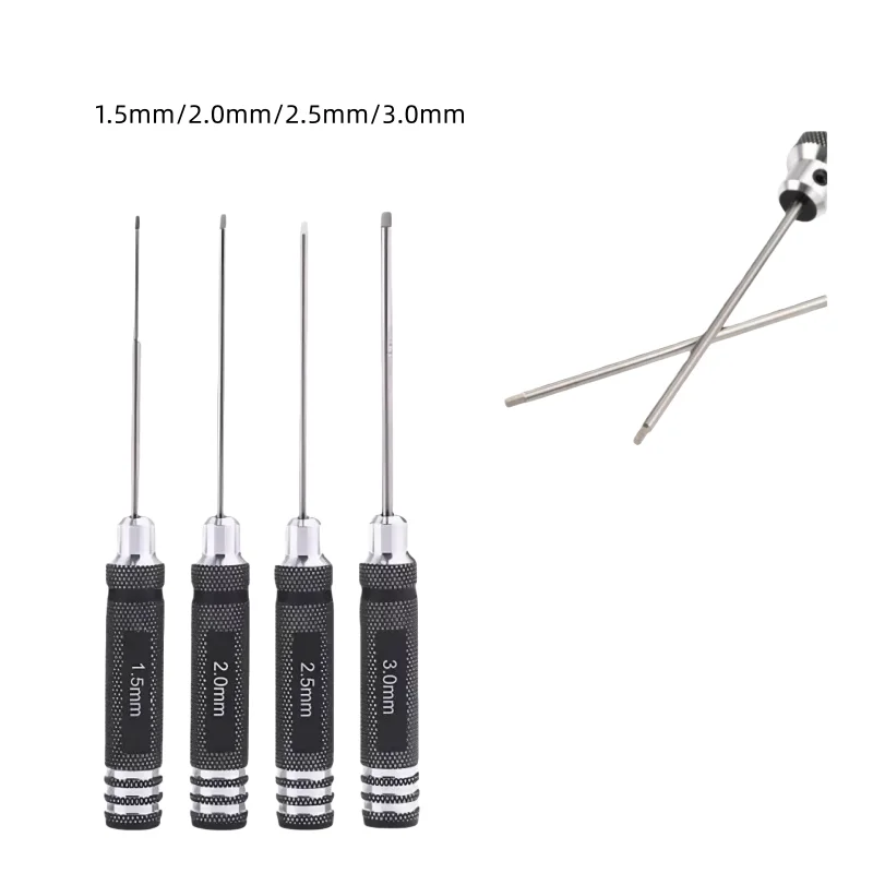 Schraubendreher-Set mit Innensechskant, 1,5 mm, 2,0 mm, 2,5 mm, 3,0 mm, hochgeschwindigkeitsstahl, superharte Kombination, spezielles Wartungswerkzeug