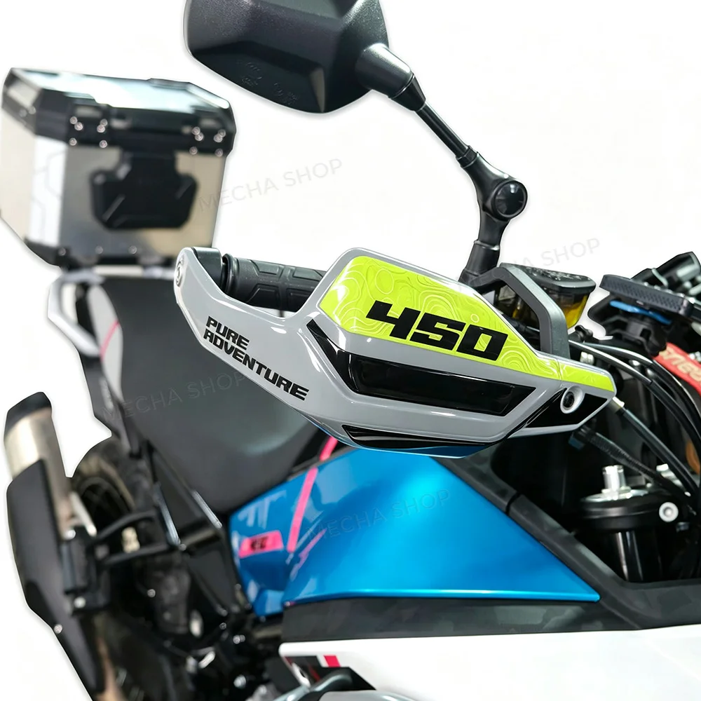 Motorcycle Handguards Shield Sticker Waterproof Hand Guards Deflectors Decorative Decal For 450MT mt450 MT 450 450mt Adventure