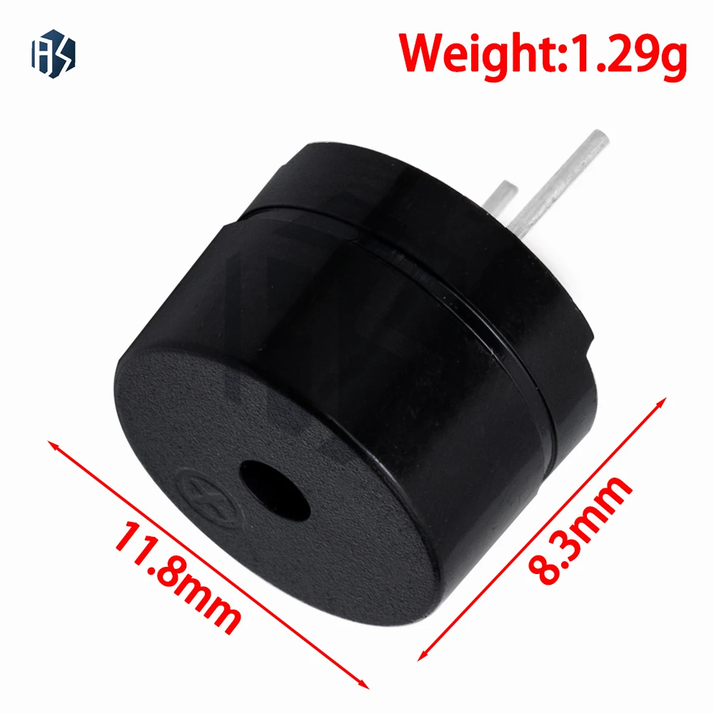 Universal Passive Buzzer (10PCS): 16Ω Electromagnetic 2KHz Sounder – 3V/5V/12V AC Input Compatible
