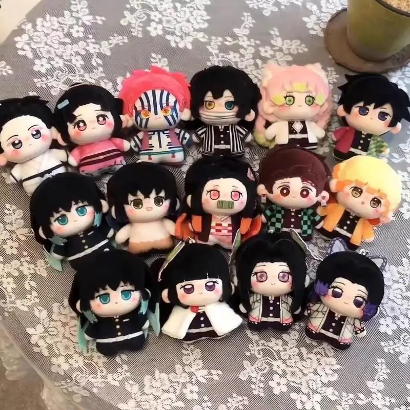 Demon Slayer Kanroji Mitsuri 10Cm Soft Cotton Doll Lovely Plush Doll Desktop Ornament Sweet Gift Anime Collection Peripheral Toy