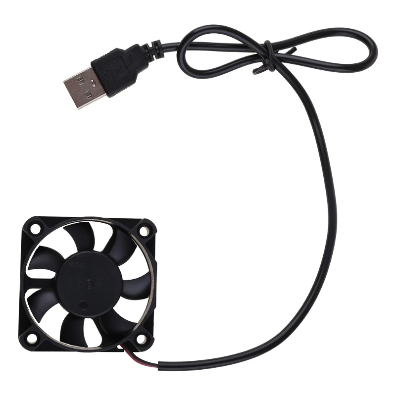 1pc FGD5010H2BL 5V 0.1A USB Connector PC Fan Heatsink Exhaust Cooling Fan Replacement with 45cm Cable 50x50x10mm