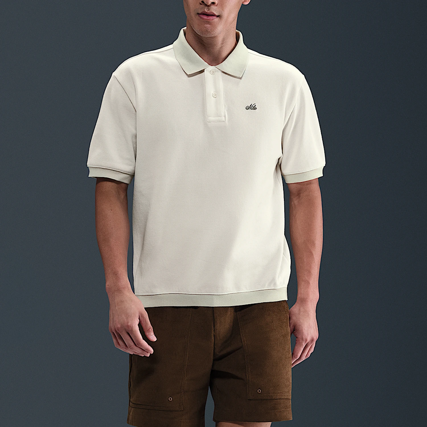 Nike genuíno 2025 masculino gola grossa solta casual esporte manga curta HV0885-133