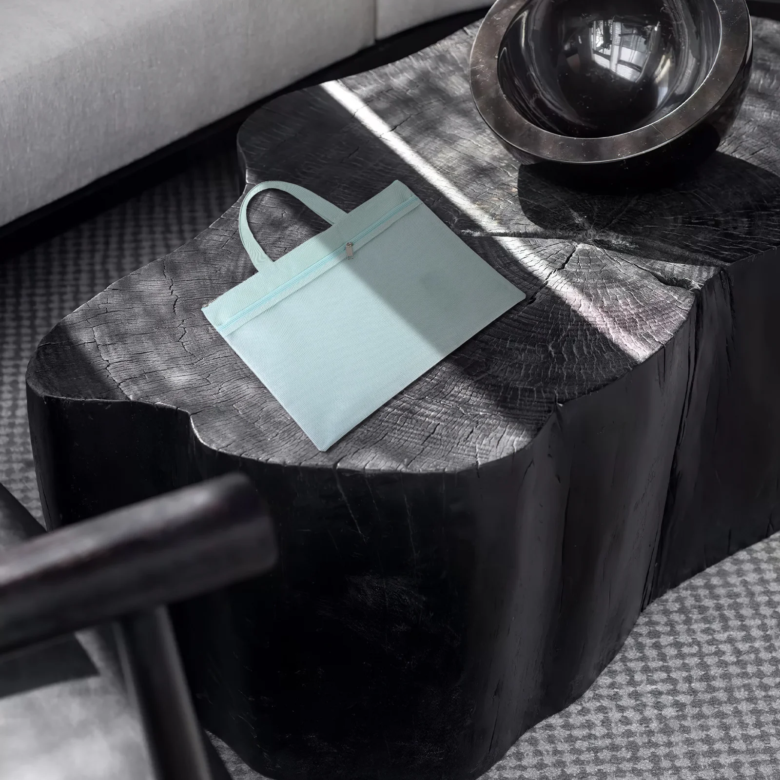 Leichte Nylon-Dokumententasche, tragbare Reißverschlusstasche, Datei-Organizer für Testpapiere, Quittungen, Bürogebrauch, Aktenordner