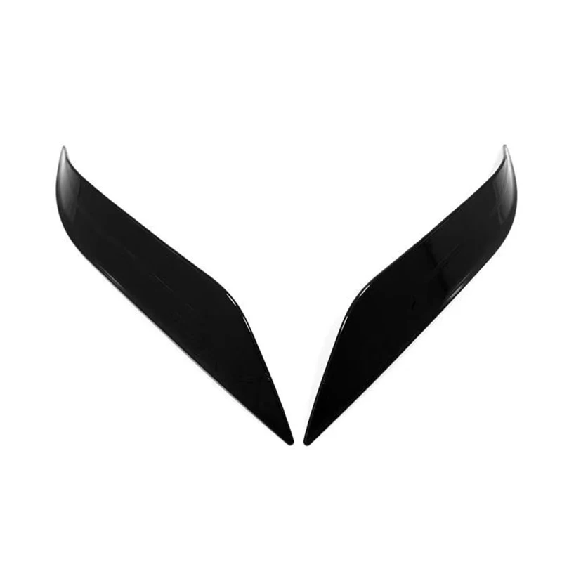 

Headlight Eyebrow Sticker Trim Lamp Cover For Toyota Land Cruiser Prado FJ150 2014-2017 Black Chrome Car Styling Accessories