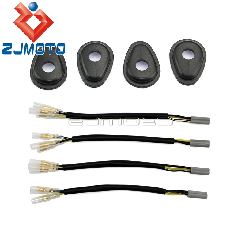 Turn Signal Wire Adapter Plug Connector Blinker Spacer For Yamaha YZF R6 R1 R3 R25 FZ6 MT03 MT-09 MT10 MT-25 GSXR GSX R 600 1000