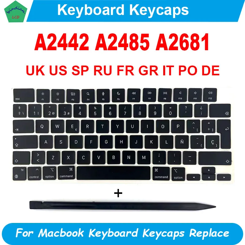 Laptop caps A2442 A2485 A2779 A2780 A2918 A2991 A2992 Keycaps Keys Key Cap set For Macbook Pro M1 M2 M3 14