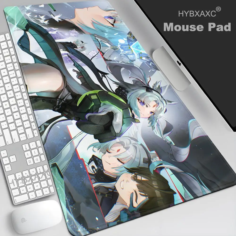 HYBXAXC Anime Game Arknights Endfield Arcane Mousepads Stitching Non-Slip Base Carpets Gamer Profissional Laptop Office Mousepad