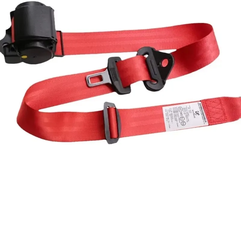 Universal 3 Point Auto Safety Seat Belt Retractable Emergency Locking for Car Van Truck Bus Golf Cart Replacement Accessories