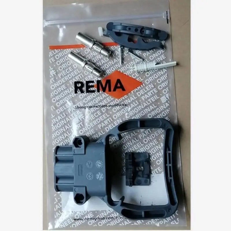 Genuine REMA DIN 80A 150V Female Battery Socket Charger Plug Power Connector,Forklift Pallet Truck Golf Cart Vehicle Accessories