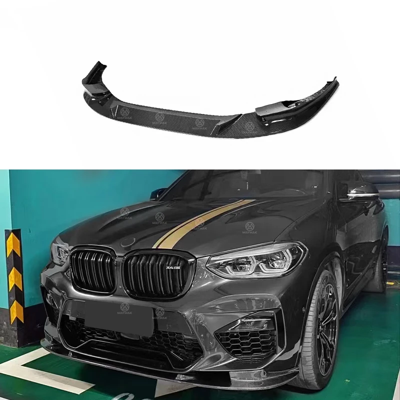 

Premium 3D Style Carbon Fiber Auto Front Lip Splitter Modified Front Bumper Lip Spoiler Bodykit for BMW F97 X3M F98 X4M