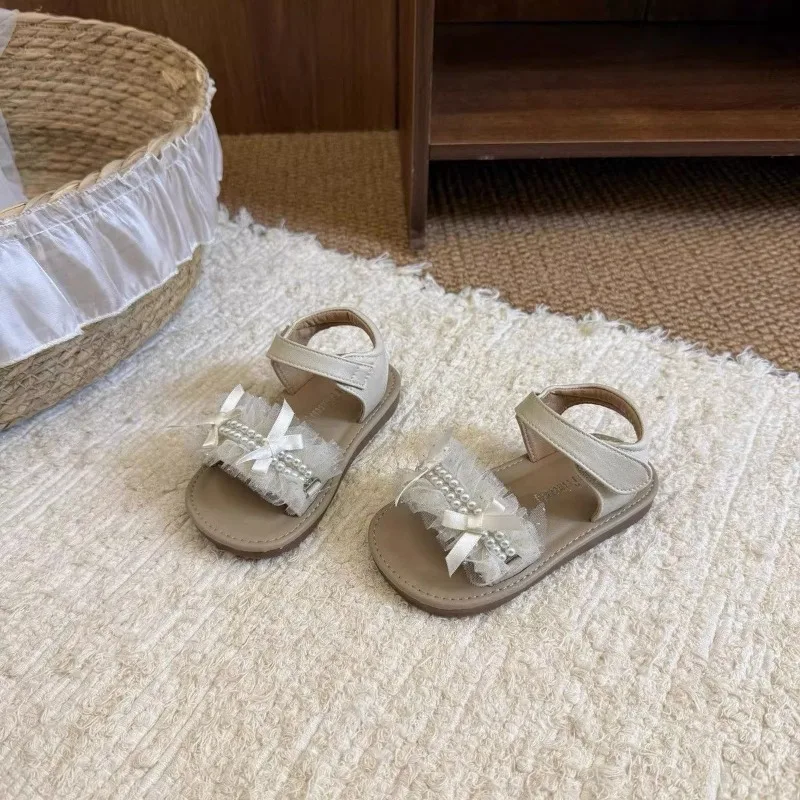 Mädchen-Sandalen Süße Spitze Vielseitige Kinder-Prinzessinnen-Sandalen Offene Zehen Weiche Sohle 2026 Sommer Neue Baby-Lauflernschuhe Rutschfest – Detail 5