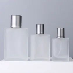 Botella de Perfume esmerilada, 30ml, 50ml, 100ml, botellas con pulverizador de niebla, atomizador vacío, pulverizador de maquillaje, Vial de vidrio, dispensador de viaje recargable