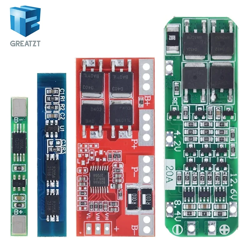 1S 2S 3S 4S 3A 20A 30A Li-ion Lithium Battery 18650 Charger PCB BMS Protection Board For Drill Motor Lipo Cell Module