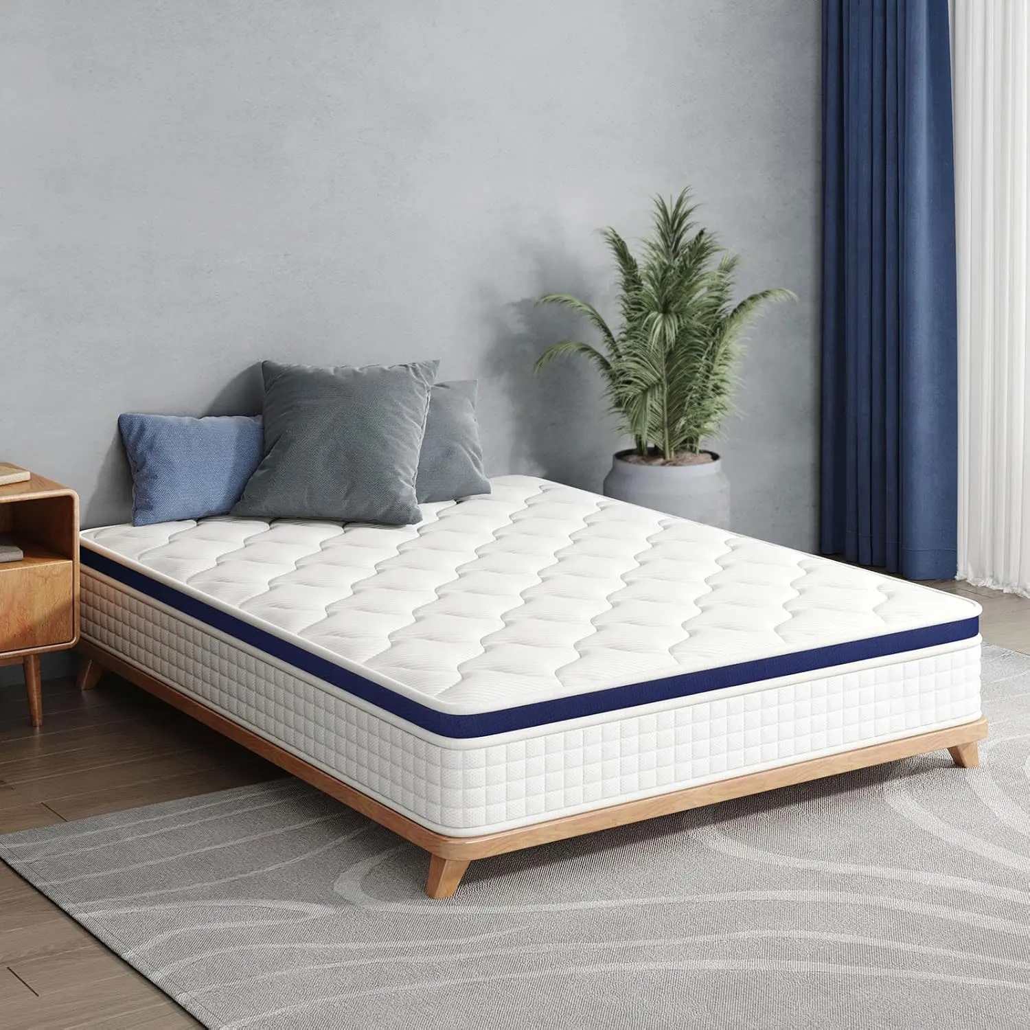 King Size Full Support Foam Mattress Roll up Mattress Cheap Box Packing Spring Mattress