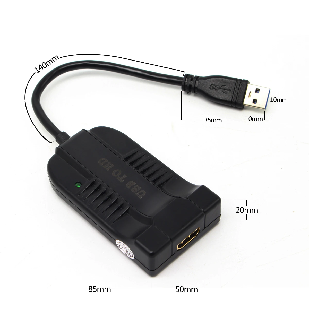 USB 3.0 To HDMI Converter USB3.0ถึง HDMI Adapter จอแสดงผลหลายสายสำหรับ PC โน้ตบุ๊คโปรเจคเตอร์ HDTV HD 1080P
