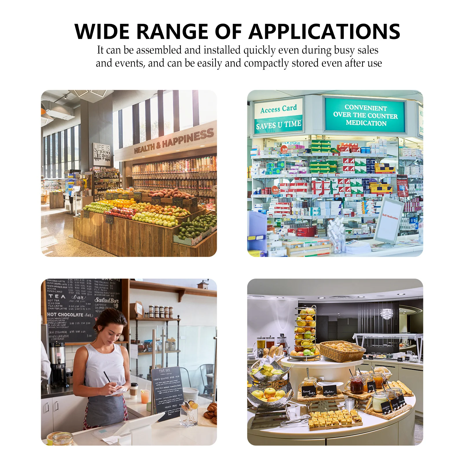 Plastic Clip Tag Sign Label Clamp Promotions Display Price Cards Three-dimensional Hanging Decoration