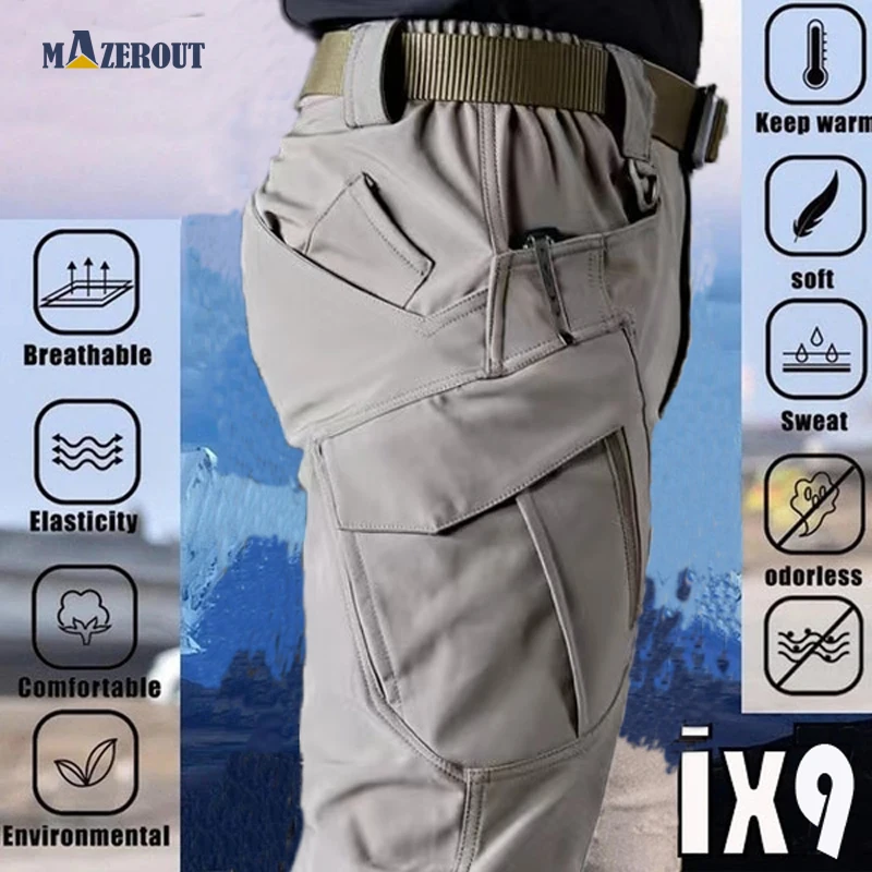 Men's Elastic Spring Fall AutumnTactical Camping Trousers Hiking Trekking Fishing Climbing Softshell Quick Dry Sport CargoPants