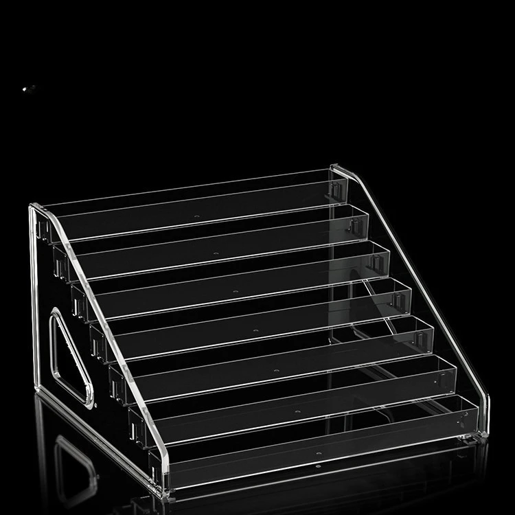 2/3/4/5/6/7 Layers Acrylic Nail Polish Display Rack Transparent  Organizer Box Multi-layer Simple Mounting Rack Stand Holder