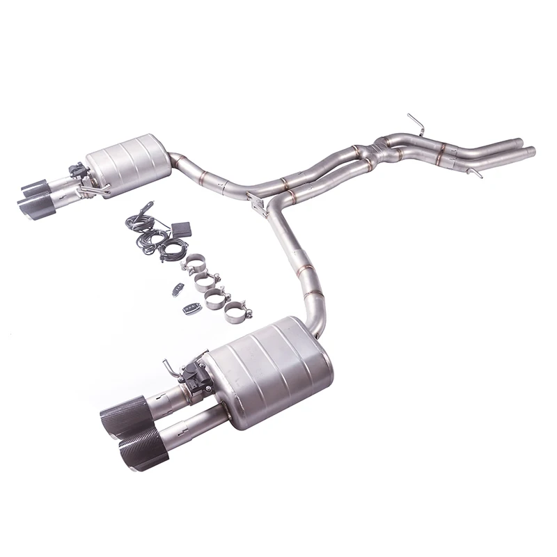

[Custom product] For 09-16 Audi S4/S5 3.0T /4.2L B8 Catback SS 304 High performance adjustable exhaust system muffler tube