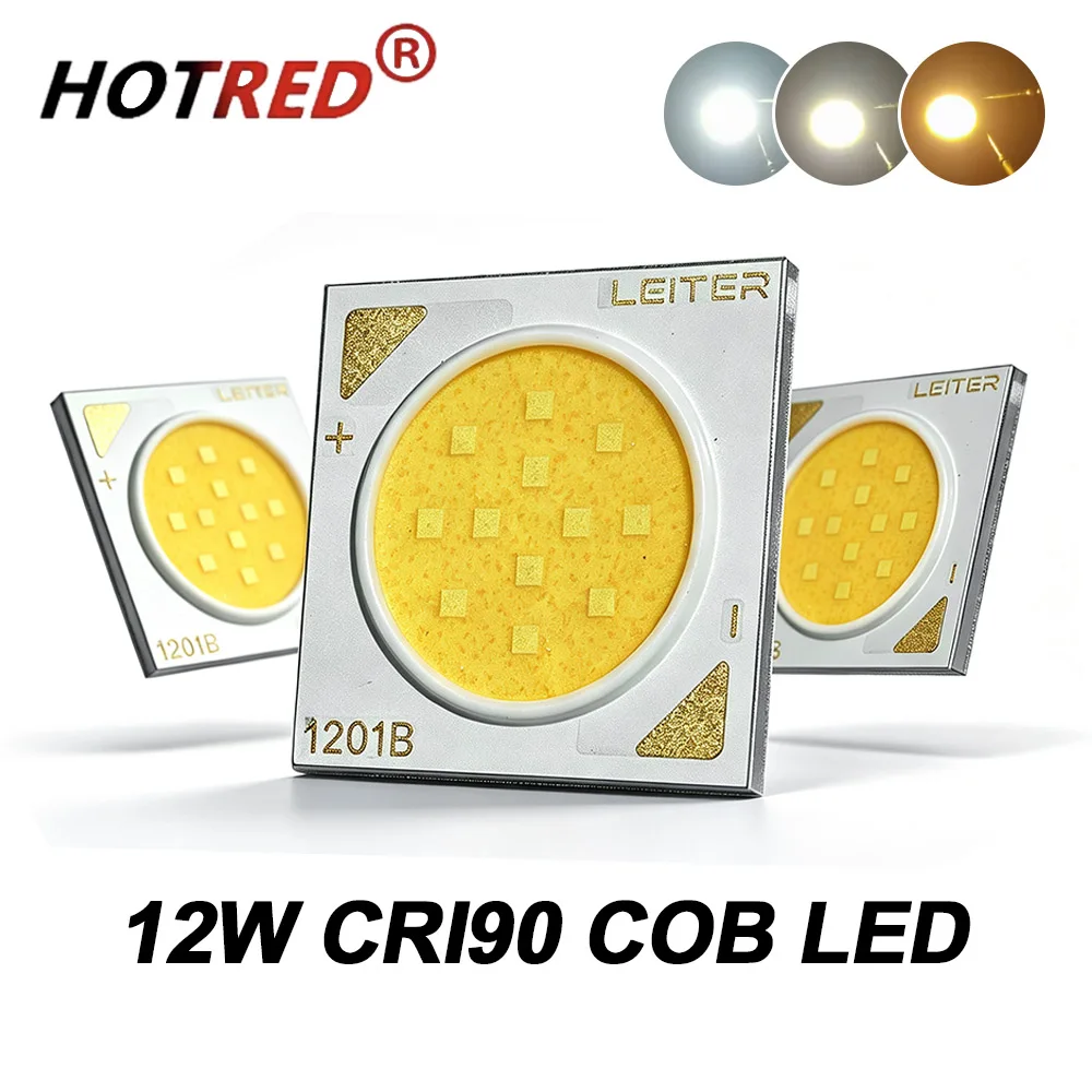 10-100pcs Bridgelux COB LED Chip 7W 10W 12W High CRI90 Chip CXA1304 Diode 1311 Module 36V 2700K/3000K/4500K/6500K Bulb Downlight