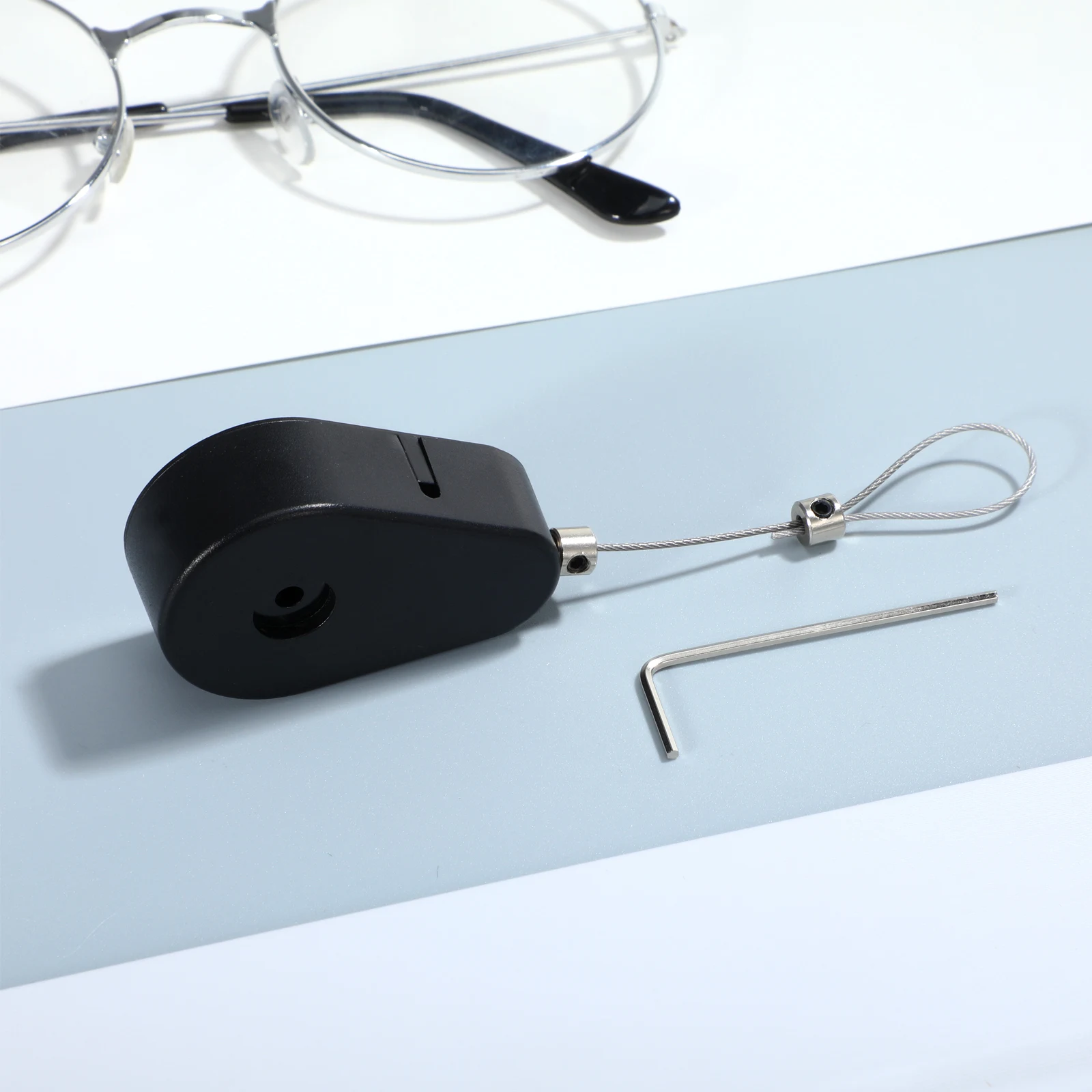 

Retractable Cable Tether Lock Automatic Anti Lost Steel Wire Rope Security Wire Box for Electronics Remote Leash