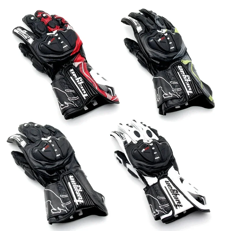 Hot Sale Furygan Motorcycle Mountain Bike Hard shell leather gloves Cross Country Motorcycle riding protection anti fall gloves