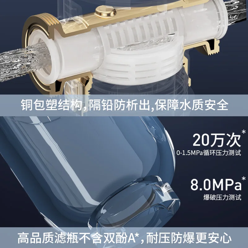 Pre-filter double-sided scraping 40 micron household tap water filter QZBW25G-S1