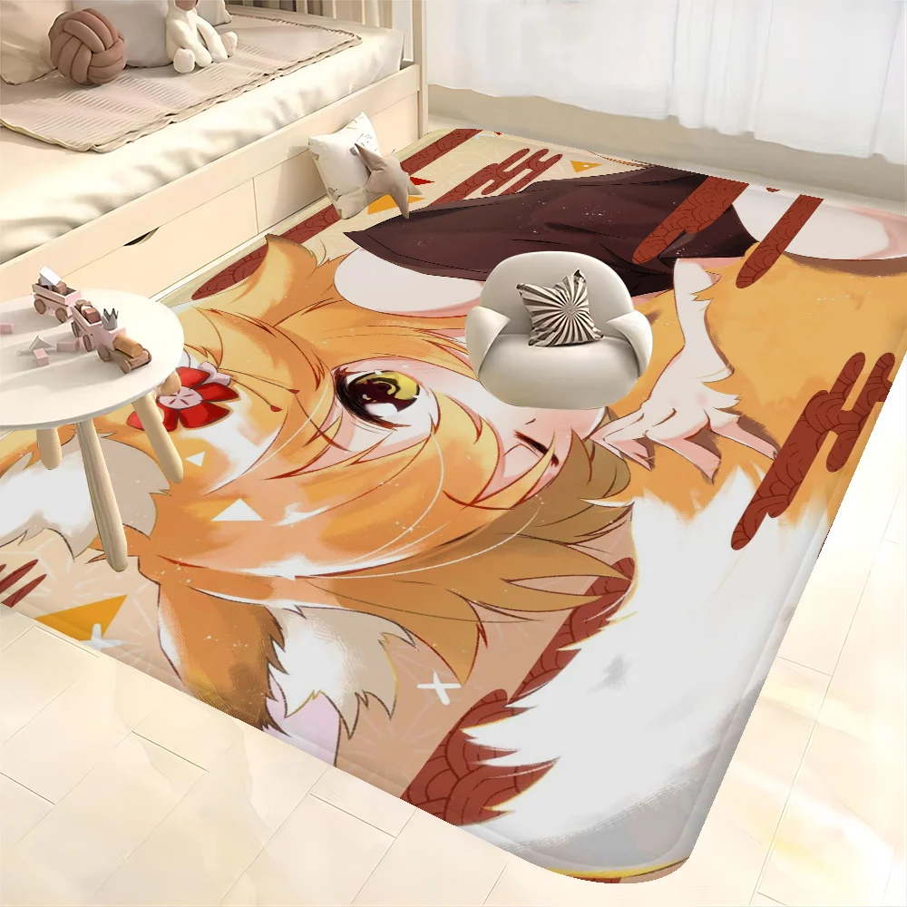 

The Helpful Fox Senko-san Bathroom Mat Kids Room Bedroom Decoration Balcony Anti-Slip Doormat Living Room Bedside Area Rugs