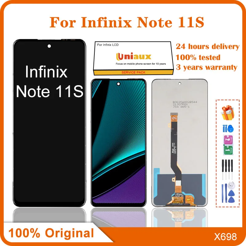 

Для Infinix Note 11S мобильный телефон ЖК-экран в сборе с сенсорным экраном Замена ЖК-панели