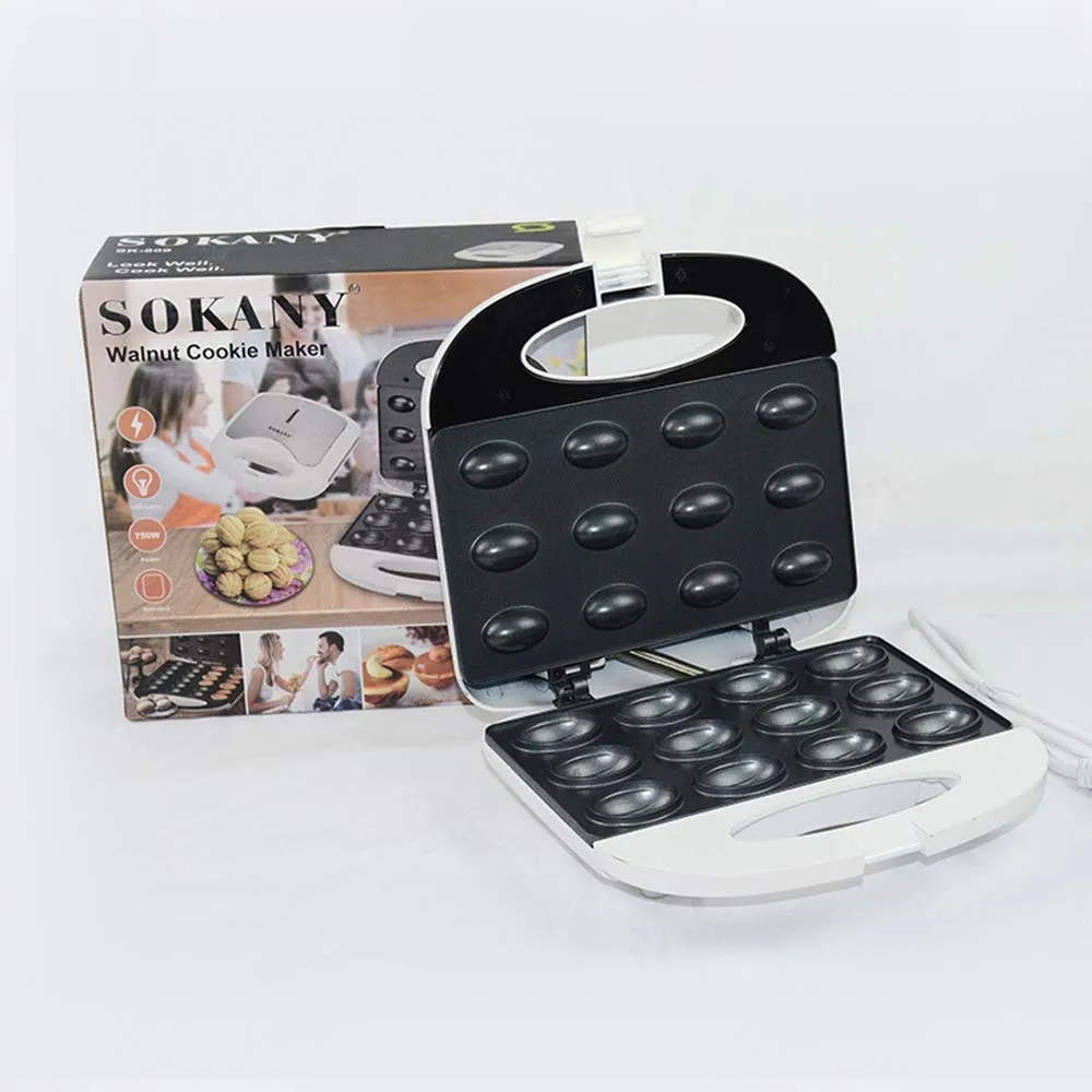 

Electric Walnut Cake Waffle Maker Cooking Kitchen Appliances Breakfast Waffles Sandwich Machine Non-stick Iron Baking Pan