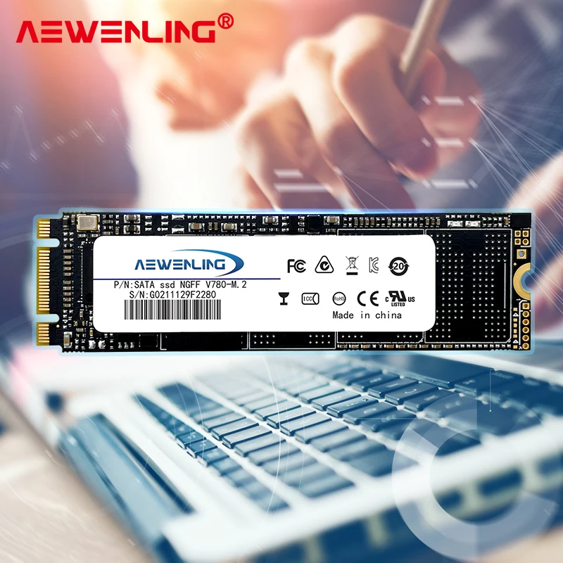 AEWENLING M2 SSD M.2 SATA 64 Гб 128 ГБ 256 ГБ 512 ГБ ТБ HDD NGFF Sata3 2280 мм диск HDD жесткий диск для настольного ноутбука 2280