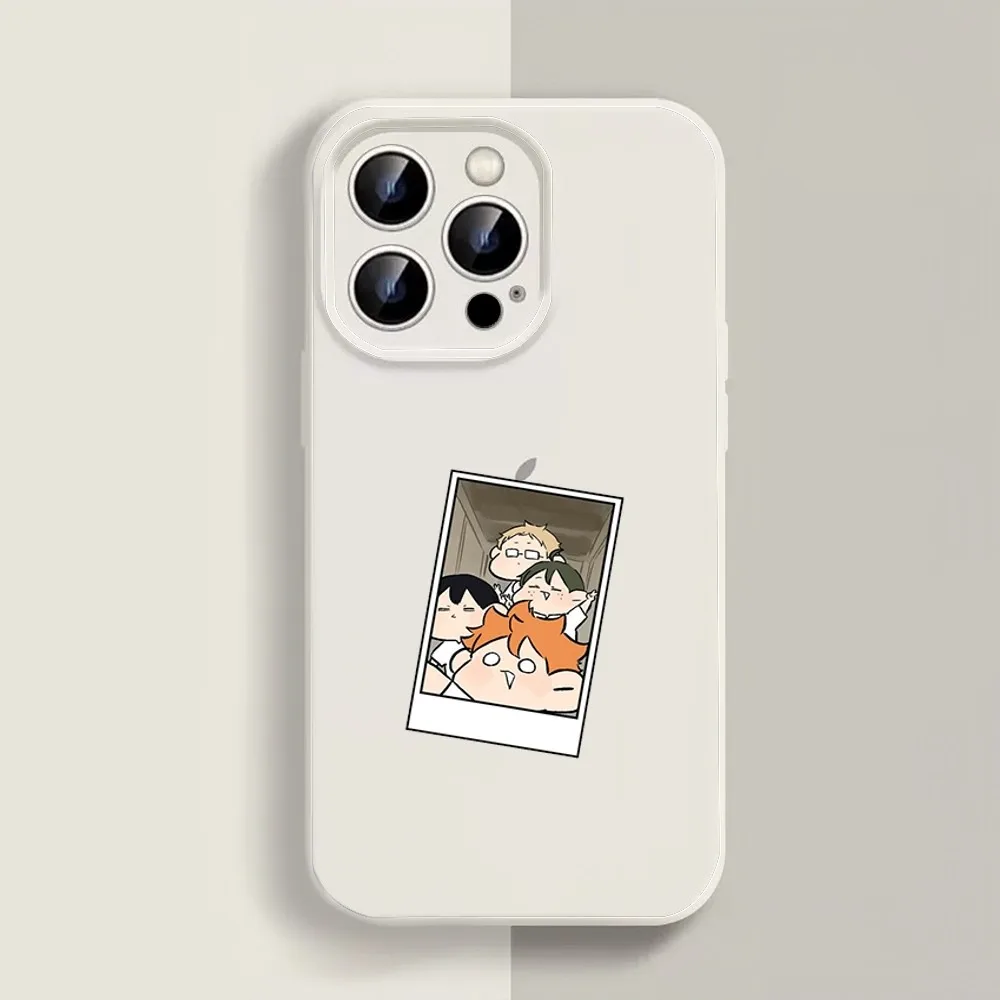 Anime Haikyuu Phone Case For Iphone 11 13 14 15 16 Pro Max X Xr Xs Max Se2020 12mini White Cover Case