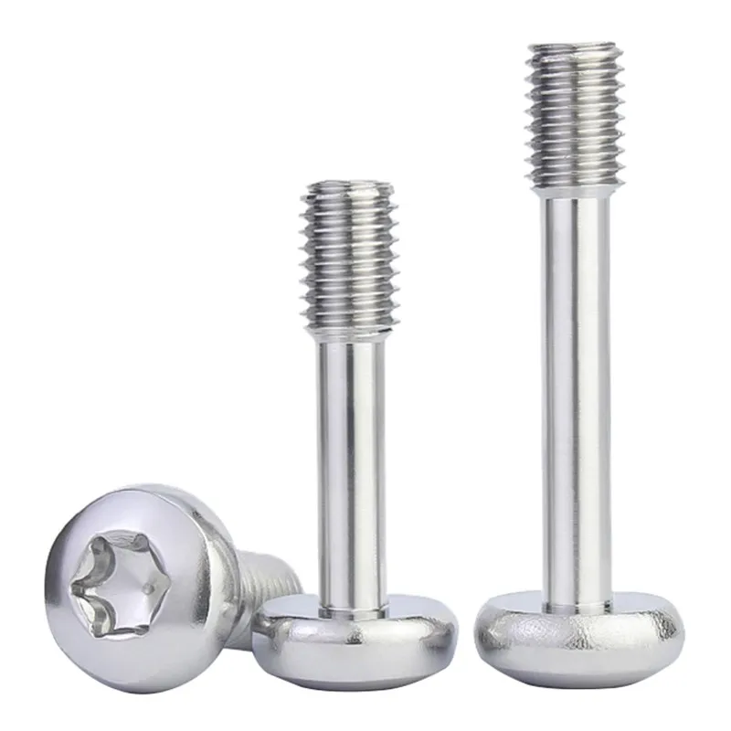 304 Stainless Steel M3 M4 M5 M6 M8 Pan Torx Head Non Anti Loosening Screws Six Lobe Half Tooth Bolts with Free Key