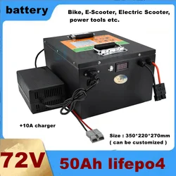 24S 72V 50Ah lifepo4 lithium battery pack for 3000W 5000W 8000W scooter tricycle golf cart superbike electric motorcycle