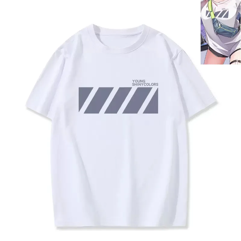 New  SHINY COLORS  Serizawa Asahi T-shirt Cosplay Costume  Anime men T Shirt cotton Tees