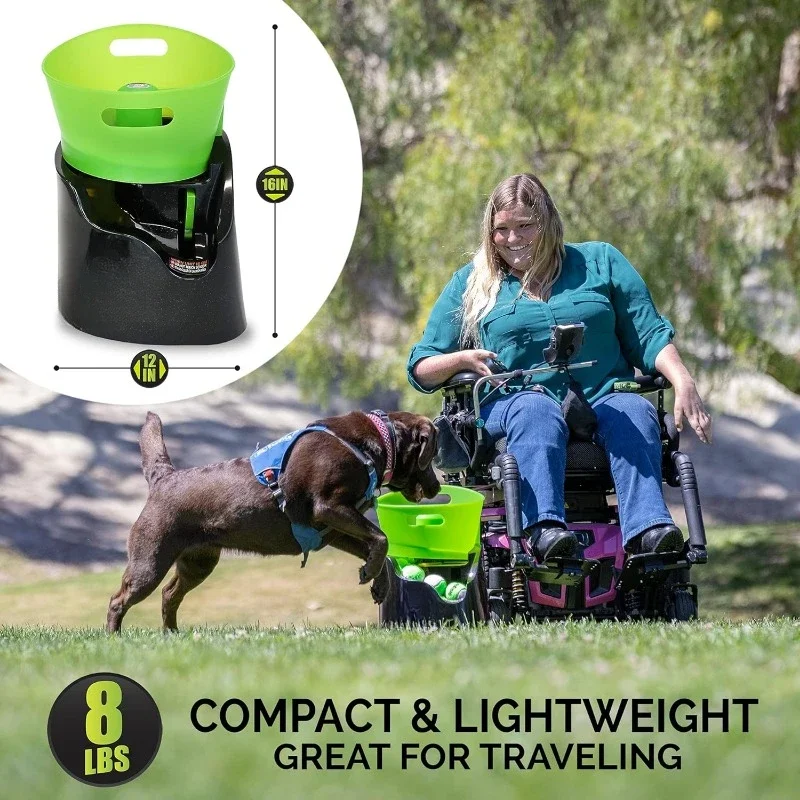 Fast shipping.Dogs With Five 2.5" Balls for Dogs 20-60 Pounds Fetch Machine Dog Ball Launcher & Automatic Ball Launcher for