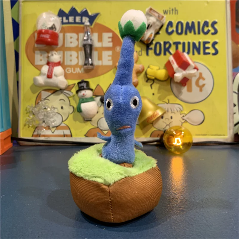 Pikmin de dibujos animados de 15cm, figura suave de flor alienígena, juguete, modelo de colección para niños