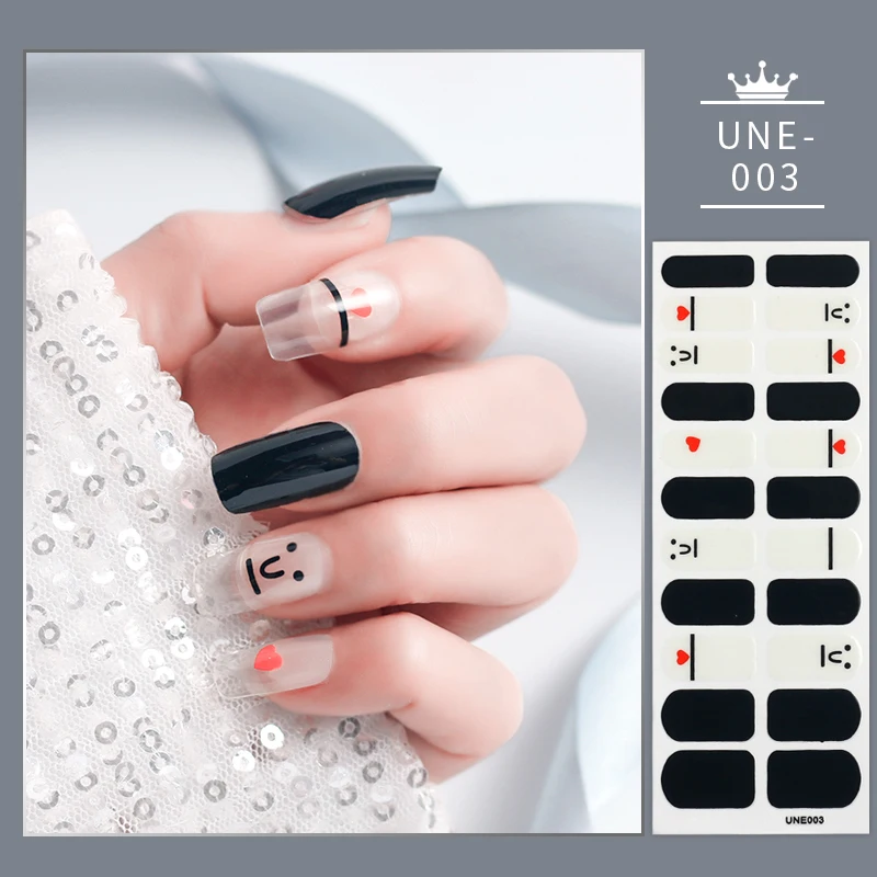 Nail Art Stickers Decoration Full Cover Nail Polish Wrap Adhesive False Nail Tips DIY Nail Salon Accessories Pegatinas Para Uñas