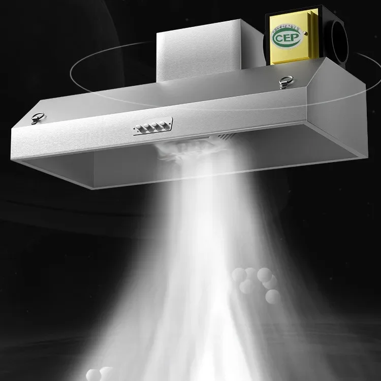 Oil fume purifier range hood Commercial oil fume purification all-in-one machine Hotel catering kitchen large suction range hood