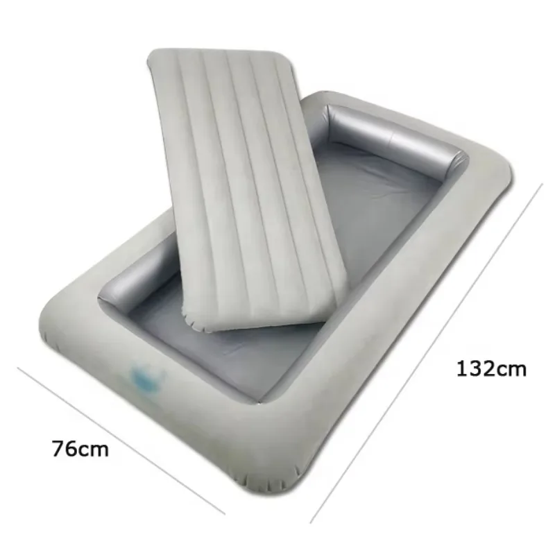 

STLF PVC Aerated Flocking Children's Bed Airplane Travel Inflatable Bed Kids air Mattress for Plane