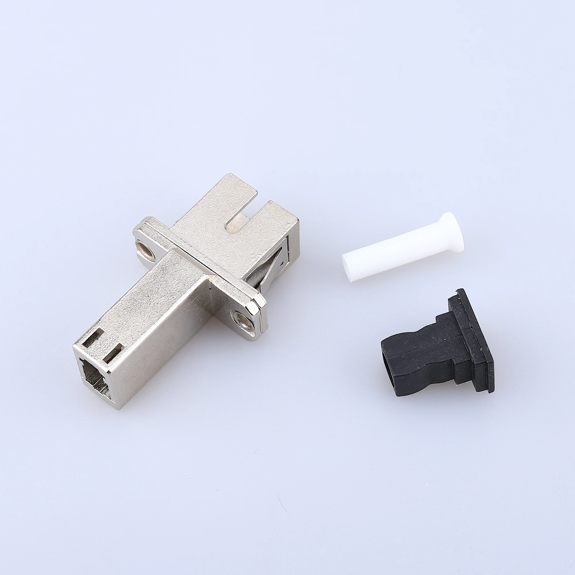 Adaptador de fibra SC-LC (hembra) UPC, conector óptico híbrido SC-LC SM 9/125, convertidor