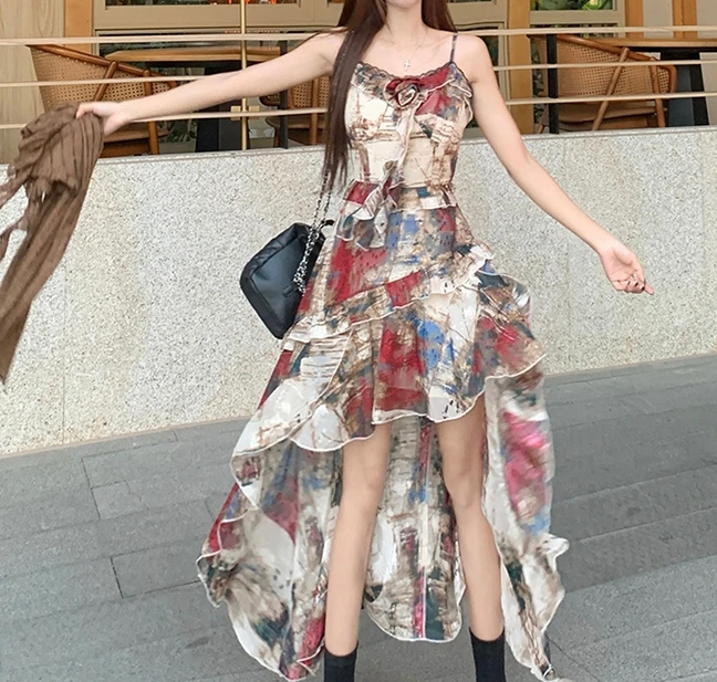 Elegant Vintage jacquard Chic แขนกุด fairycore ชุดราตรี High Street Plus ขนาดเสื้อผ้า