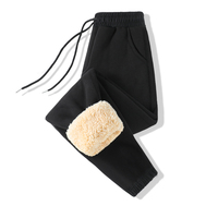 Warm Lamb Wool Pants New Men's Home Leisure Thick Pants Warmth Loose Elastic Band Pants for Outdoor Sports Fashionable Pants
