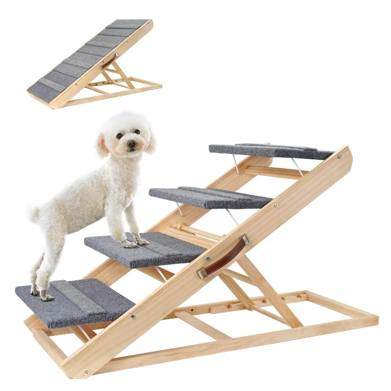 

Foldable Stage Ladder Ramp Ladder Reinforced Non-Slip Multifunctional Dog Ladder Pet Stairs for Dogs