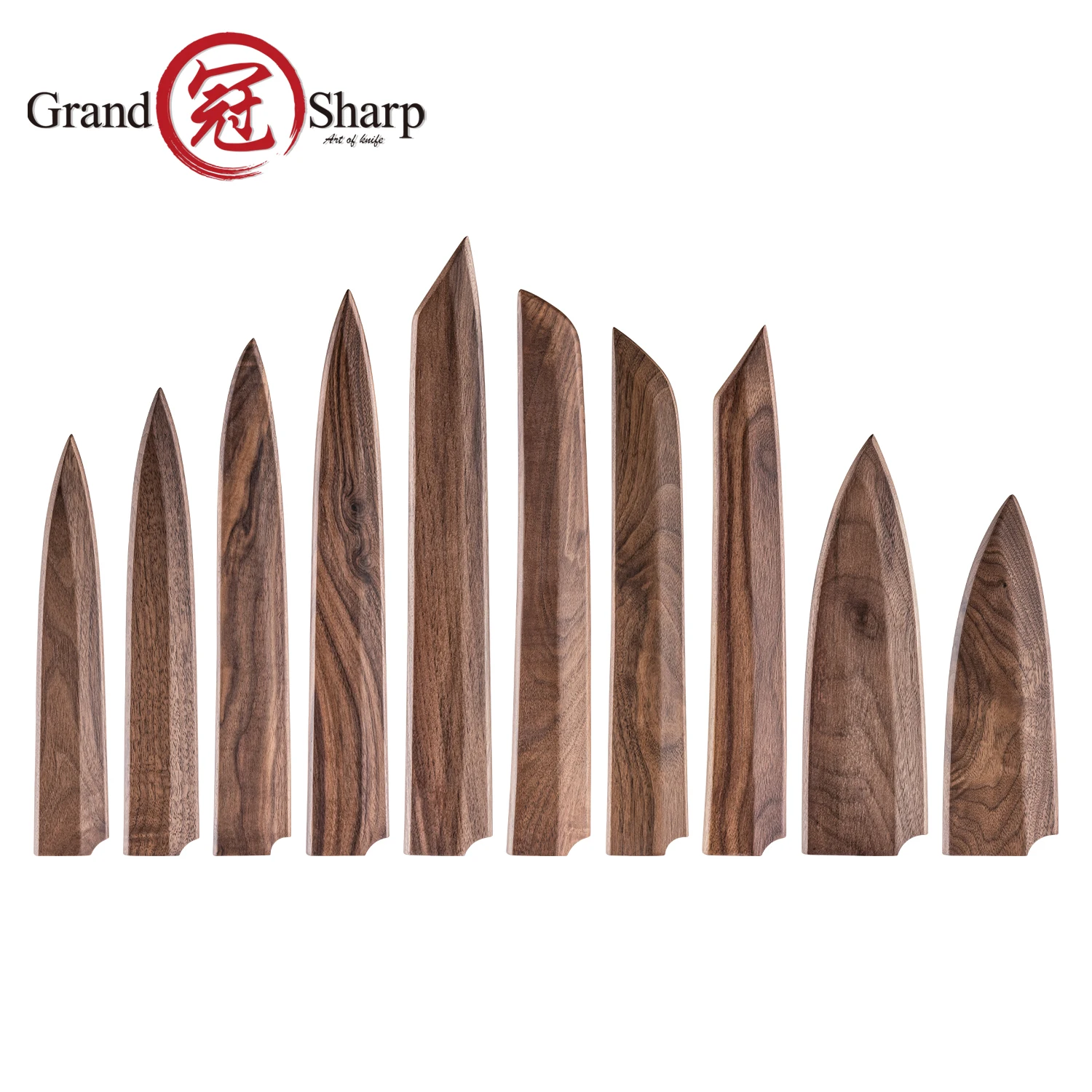 Grandsharp Magnetic Wooden Saya Sheath Protector for Sashimi Knife Blade Storage Sheath Holder Kitchen Accessory view 6