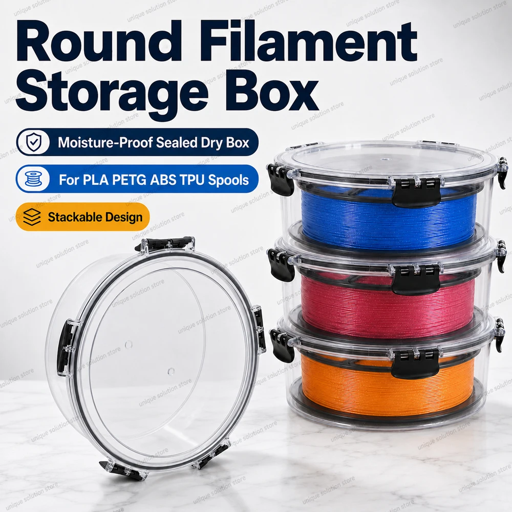 Abs Filament Spool - Kotak Penyimpanan Filamen Bulat Anti Lembab